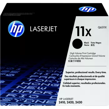 HP 11X High Yield musta alkuperäinen LaserJet-värikasetti 1 kpl