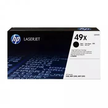 HP 49X High Yield musta alkuperäinen LaserJet-värikasetti, 6000 sivua, musta, 1 kpl
