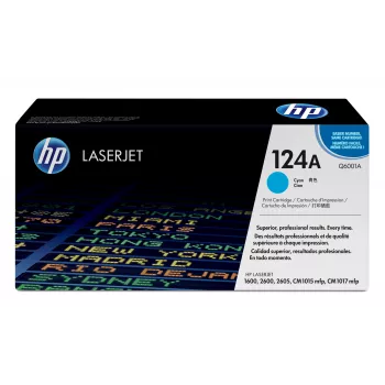 HP 124A syaani alkuperäinen LaserJet-värikasetti, 2000 sivua, syaani, 1 kpl