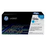 HP 124A syaani alkuperäinen LaserJet-värikasetti, 2000 sivua, syaani, 1 kpl