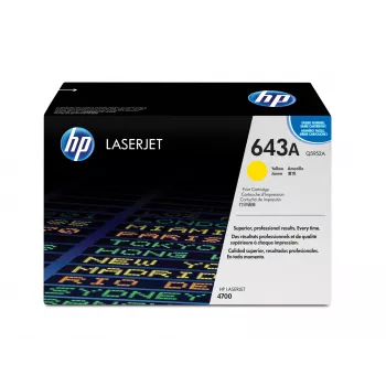HP 643A keltainen alkuperäinen LaserJet-värikasetti
