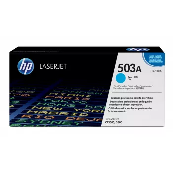 HP 503A syaani alkuperäinen LaserJet-värikasetti