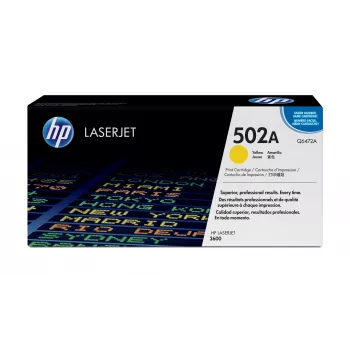 HP 502A keltainen alkuperäinen LaserJet-värikasetti, 4000 sivua, keltainen, 1 kpl