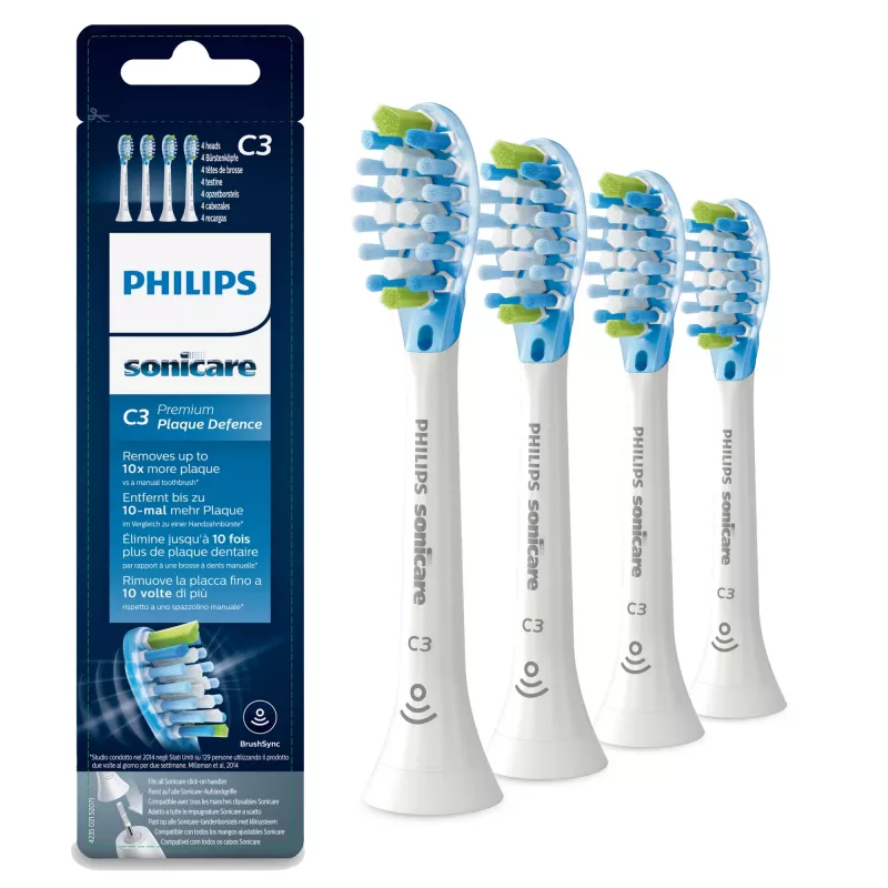 Philips Sonicare C3 Premium Plaque Defence HX9044/17 4x valkoinen ääniharjaspää