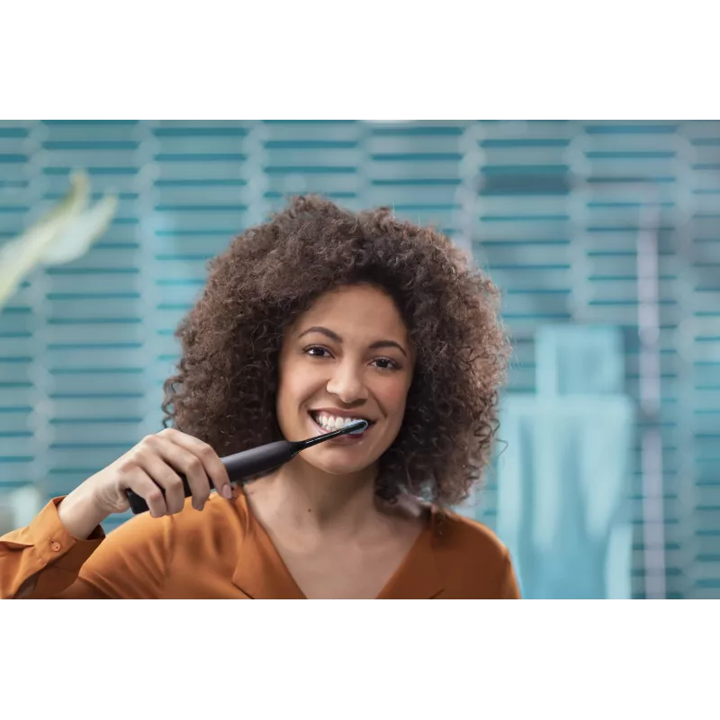 Philips Sonicare DiamondClean 9000 HX9914/54 äänisähköhammasharjasetti, 2 kahvaa, 2 harjaspäätä, 4 tilaa, musta