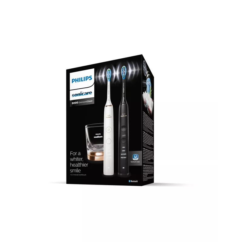Hammasharja Philips HX9914/57 DiamondClean 9000 2 kpl:n pakkaus musta/valkoinen