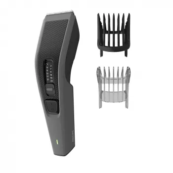 Philips HAIRCLIPPER Series 3000 HC3525/15 hiustenleikkuukone, musta, harmaa, 0,5 mm, 2,3 cm, 4,1 cm, AC/akku, 45 min