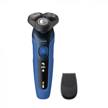 Sähköparranajokone Philips Series 5000 S5466/17 — pyörivä 3-teräjärjestelmä, Li-Ion-akku, 50 min käyttöaika, pestävä, märkä- ja kuivaparranajo