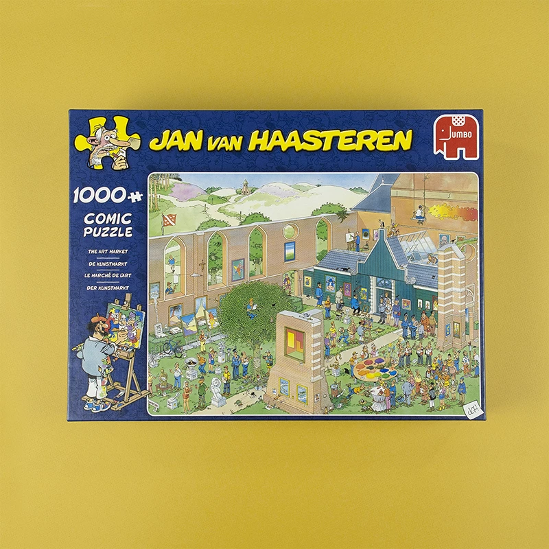 Jan van Haasteren Der Kunstmarkt 1000 palaa, 1000 kpl, sarjakuvat, 12 vuotta