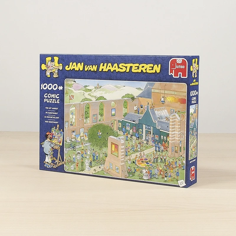 Jan van Haasteren Der Kunstmarkt 1000 palaa, 1000 kpl, sarjakuvat, 12 vuotta