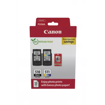 Canon 2970B017 mustepatruuna 2 kpl alkuperäinen musta, syaani, magenta, keltainen