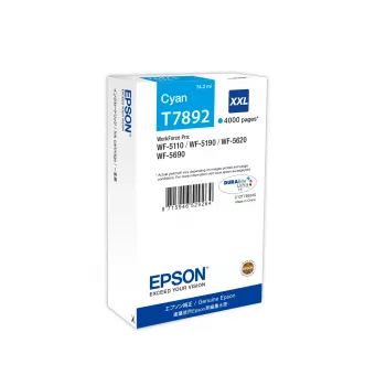 Epson -värikasetti C13T789240 T7892XXL XXL syaani