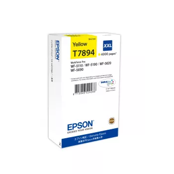 Epson Ink -kasetti C13T789440 T7894XXL XXL keltainen