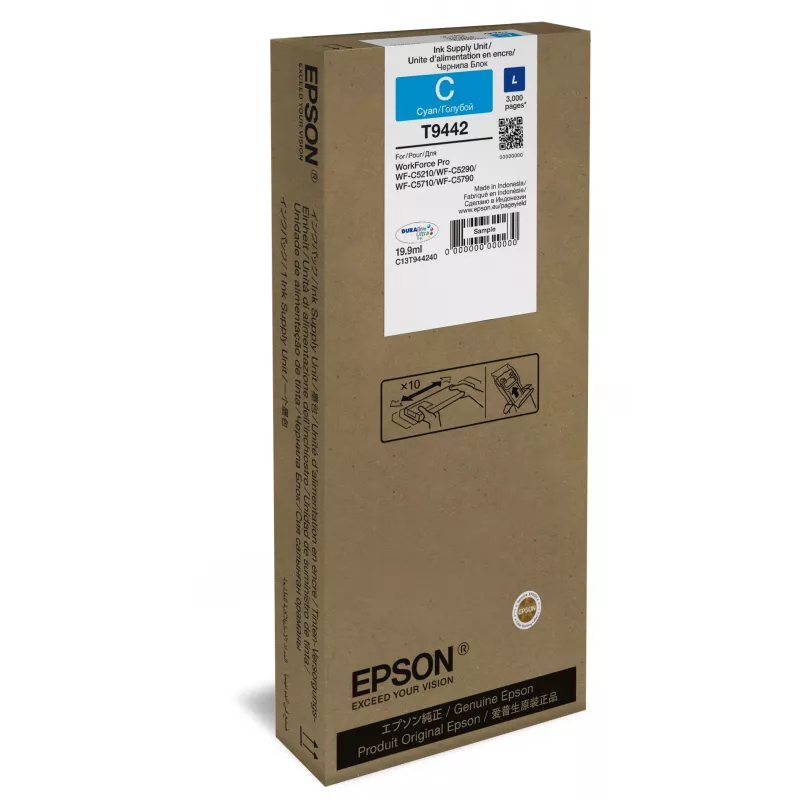 Epson WF-C5xxx -sarja -värikasetti L syaani