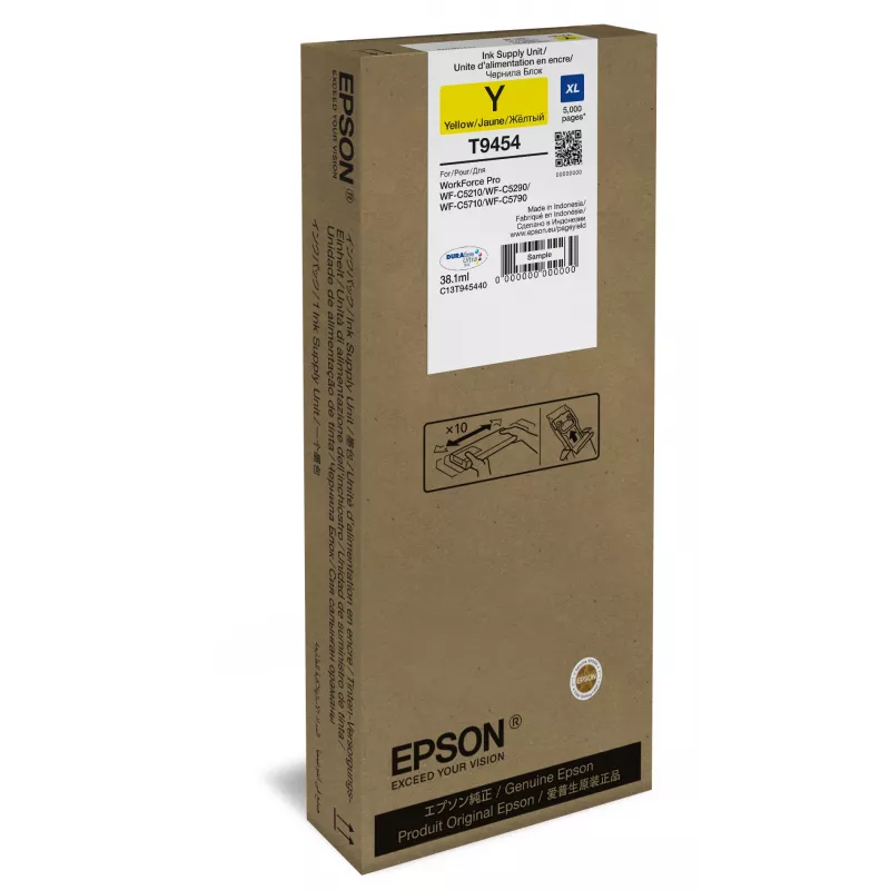 Epson WF-C5xxx -sarja -värikasetti XL keltainen