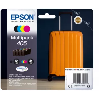 Epson 405 DURABrite Ultra Ink -värikasetti 1 kpl alkuperäinen vakiokapasiteetti musta, syaani, magenta, keltainen