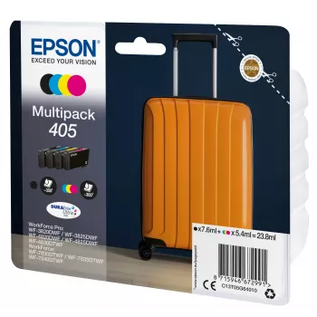 Epson 405 DURABrite Ultra Ink -värikasetti 1 kpl alkuperäinen vakiokapasiteetti musta, syaani, magenta, keltainen