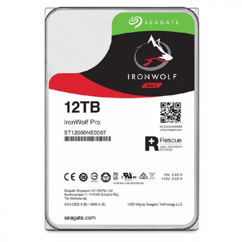 Seagate IronWolf Pro ST12000NT001 sisäinen kiintolevy 12 TB 7200 RPM 256 MB 3,5