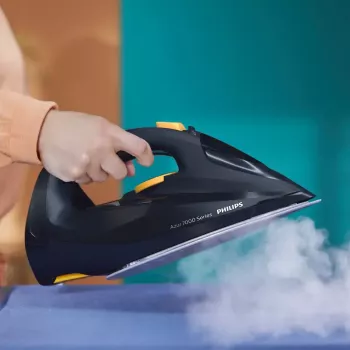 Philips 7000 -sarja DST7060/20 höyrysilitysrauta sininen/keltainen