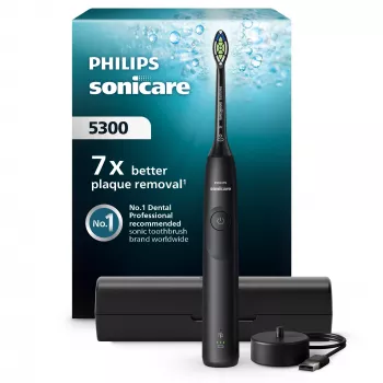 Ääniaaltohammasharja Philips Series 5300 HX7101/02 — ääniaalto, 62 000 liikettä/min, 3 nopeutta, 2 min ajastin, musta