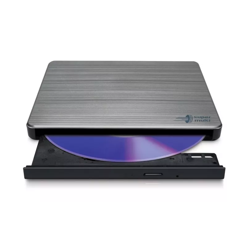 HITACHI-LG DATA STORAGE ohut kannettava DVD-poltin - GP60NW60 - USB 2.0 - hopea