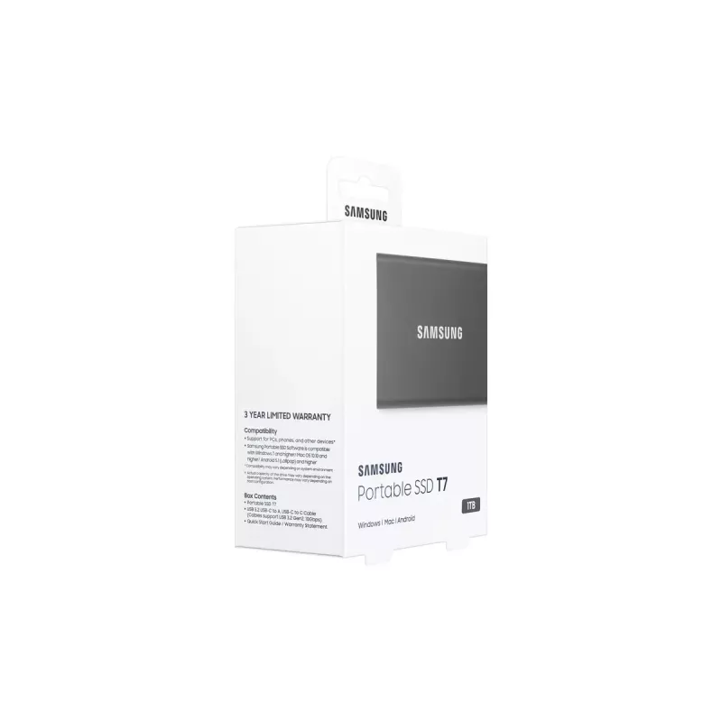 Samsung Portable SSD T7 1 TB USB Type-C 3.2 Gen 2 (3.1 Gen 2) harmaa