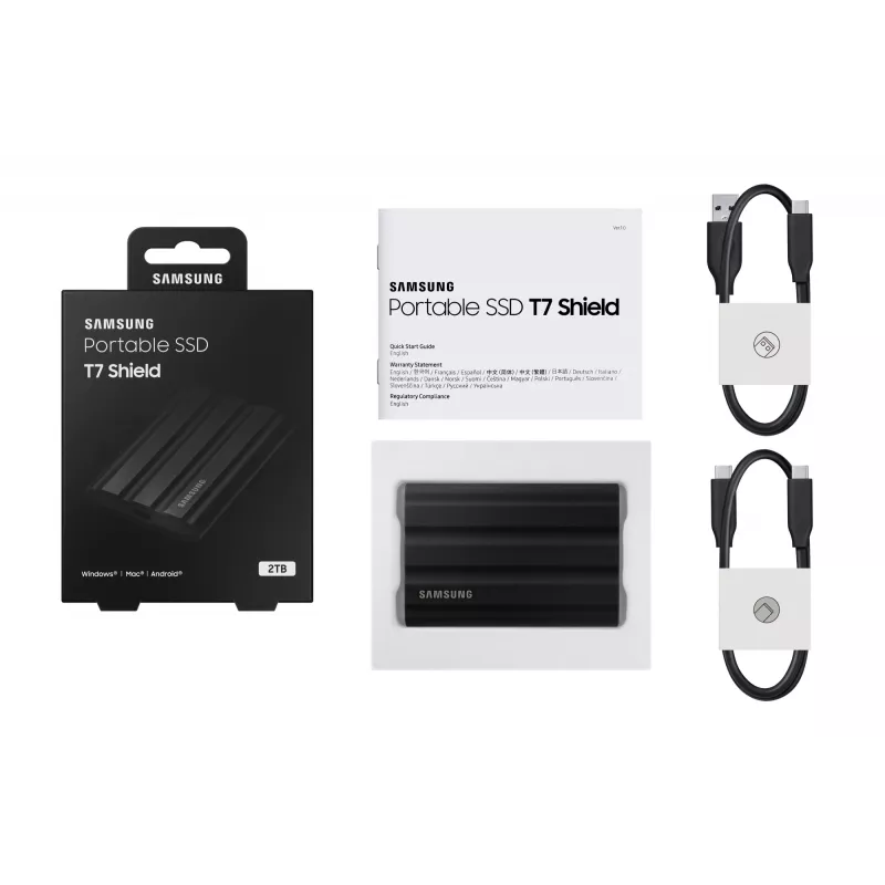Samsung MU-PE2T0S 2 TB USB Type-C 3.2 Gen 2 (3.1 Gen 2) musta