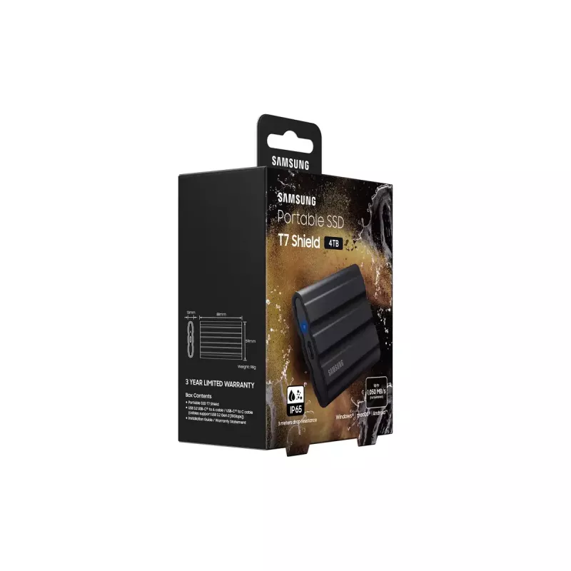 Samsung MU-PE4T0S 4 TB USB Type-C 3.2 Gen 2 (3.1 Gen 2) musta