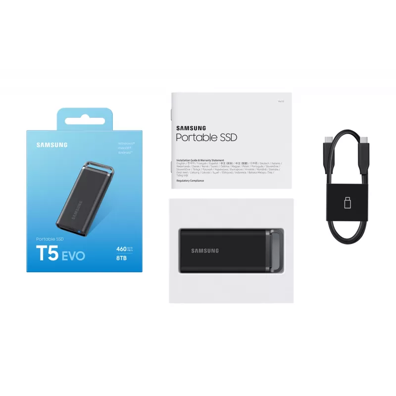Samsung MU-PH8T0S 8 TB 3.2 Gen 1 (3.1 Gen 1) musta
