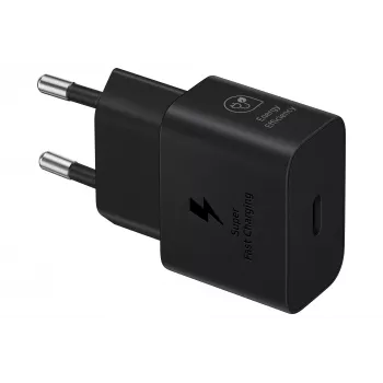 Laturi Samsung EP-T2510 25W USB-C sisäkäyttöön pikalataus, musta, 1 m kaapeli