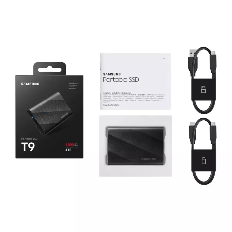 Samsung MU-PG4T0B 4 TB USB Type-C USB 3.2 Gen 2x2 musta