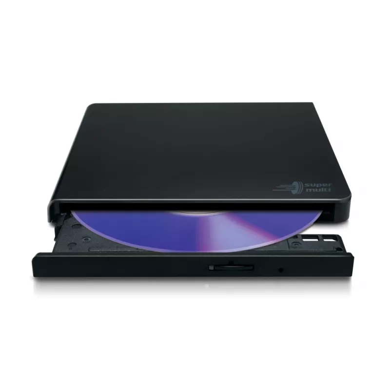 HITACHI-LG DATA STORAGE ohut kannettava DVD-kirjoittaja - Gp57eb40 - USB 2.0 - musta