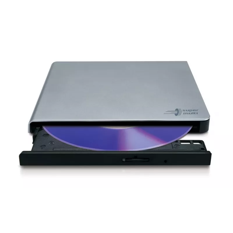 Hitachi-LG GP57ES40 ohut kannettava DVD-polttaja, USB 2.0, hopea