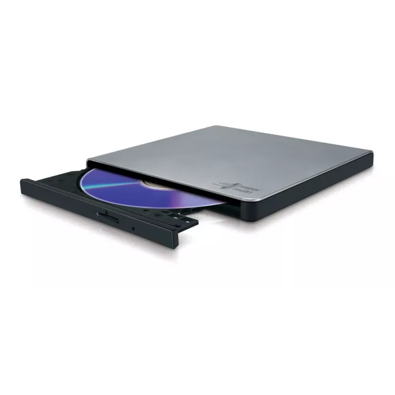 Hitachi-LG GP57ES40 ohut kannettava DVD-polttaja, USB 2.0, hopea