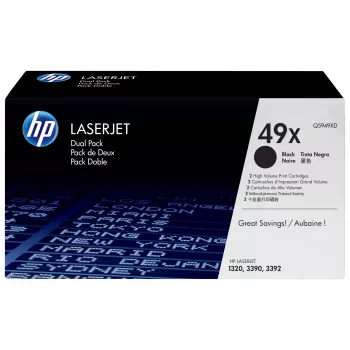HP 49X värikasetti 2 kpl alkuperäinen musta