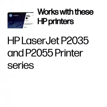 HP 05A musta alkuperäinen LaserJet-värikasetti, 2300 sivua, musta, 1 kpl