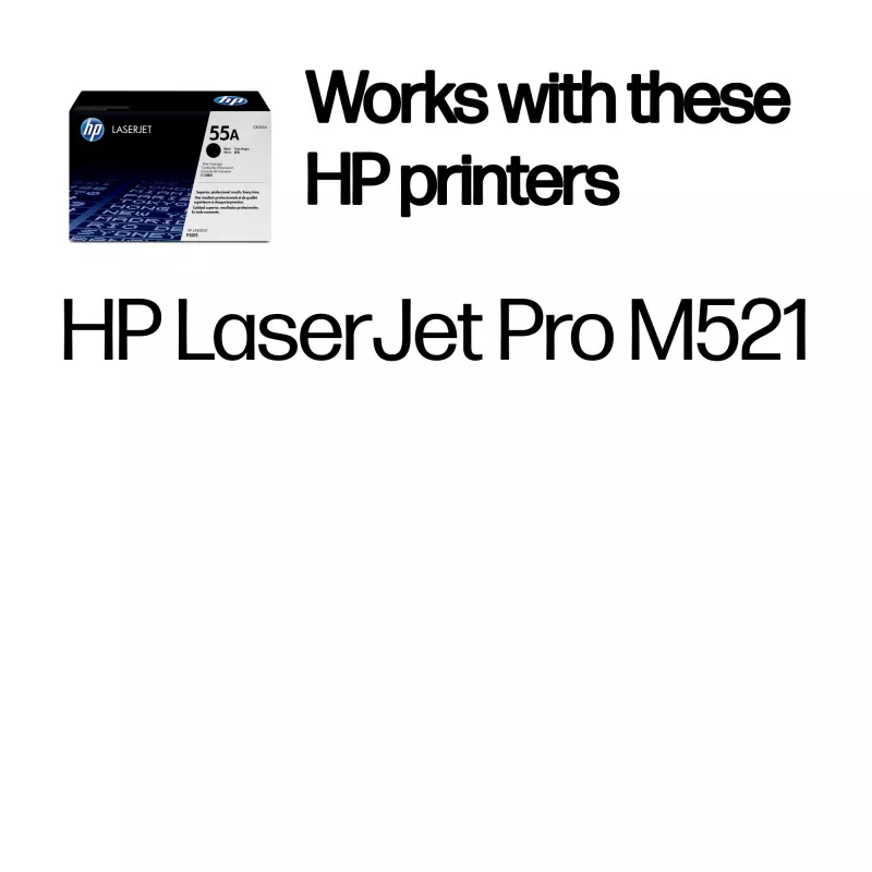HP 55A musta alkuperäinen LaserJet-värikasetti, 6000 sivua, musta, 1 kpl