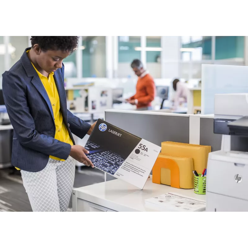 HP 55A musta alkuperäinen LaserJet-värikasetti, 6000 sivua, musta, 1 kpl