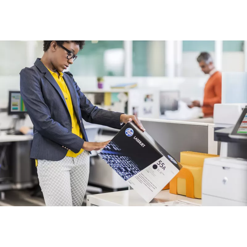 HP 55A musta alkuperäinen LaserJet-värikasetti, 6000 sivua, musta, 1 kpl