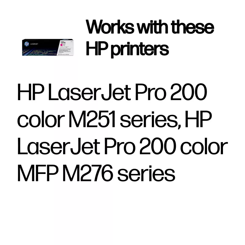 HP 131A magenta alkuperäinen LaserJet -värikasetti, 1 800 sivua, magenta, 1 kpl