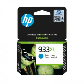HP 933XL syaani alkuperäinen suurikapasiteettinen mustekasetti, syaani, 1 kpl, 825 sivua