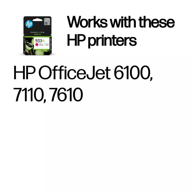 HP 933XL suurikapasiteettinen magenta alkuperäinen mustekasetti