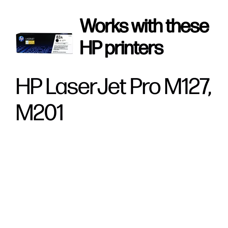 HP 83A alkuperäinen LaserJet -värikasetti musta