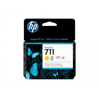 HP 711 29 ml keltainen DesignJet -mustekasetti