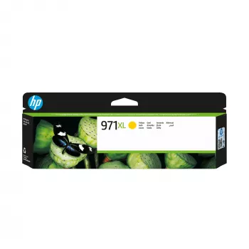 HP 971XL alkuperäinen suurikapasiteettinen mustekasetti, keltainen, 1 kpl, 6 600 sivua