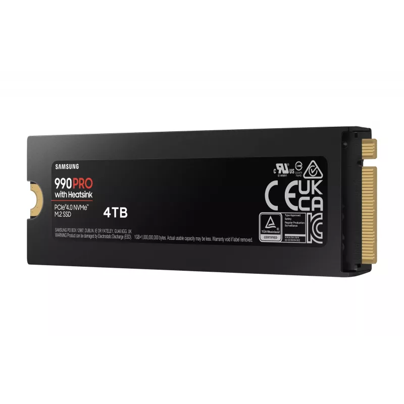 SSD-asema Samsung 990 Pro 4 TB M.2 PCI Express 4.0 NVMe V-NAND TLC
