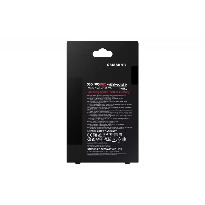 SSD-asema Samsung 990 Pro 4 TB M.2 PCI Express 4.0 NVMe V-NAND TLC