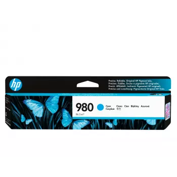 HP 980 alkuperäinen mustekasetti, syaani, 1 kpl, 6 600 sivua