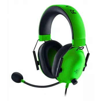 Langallinen pelikuuloke Razer BlackShark V2 X — ympäröivä, 3,5 mm, 1,3 m kaapeli, TriForce-elementit, virtuaalinen surround-ääni