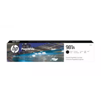 HP 981A musta alkuperäinen PageWide-värikasetti, musta, 1 kpl, 6000 sivua